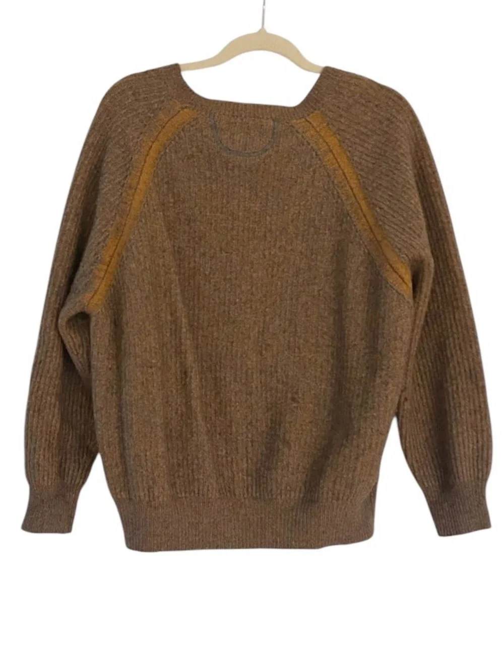 RAFFI Wool Cashmere Blend Sweater Men's Size XXL MSRP $285 Mustard Tan